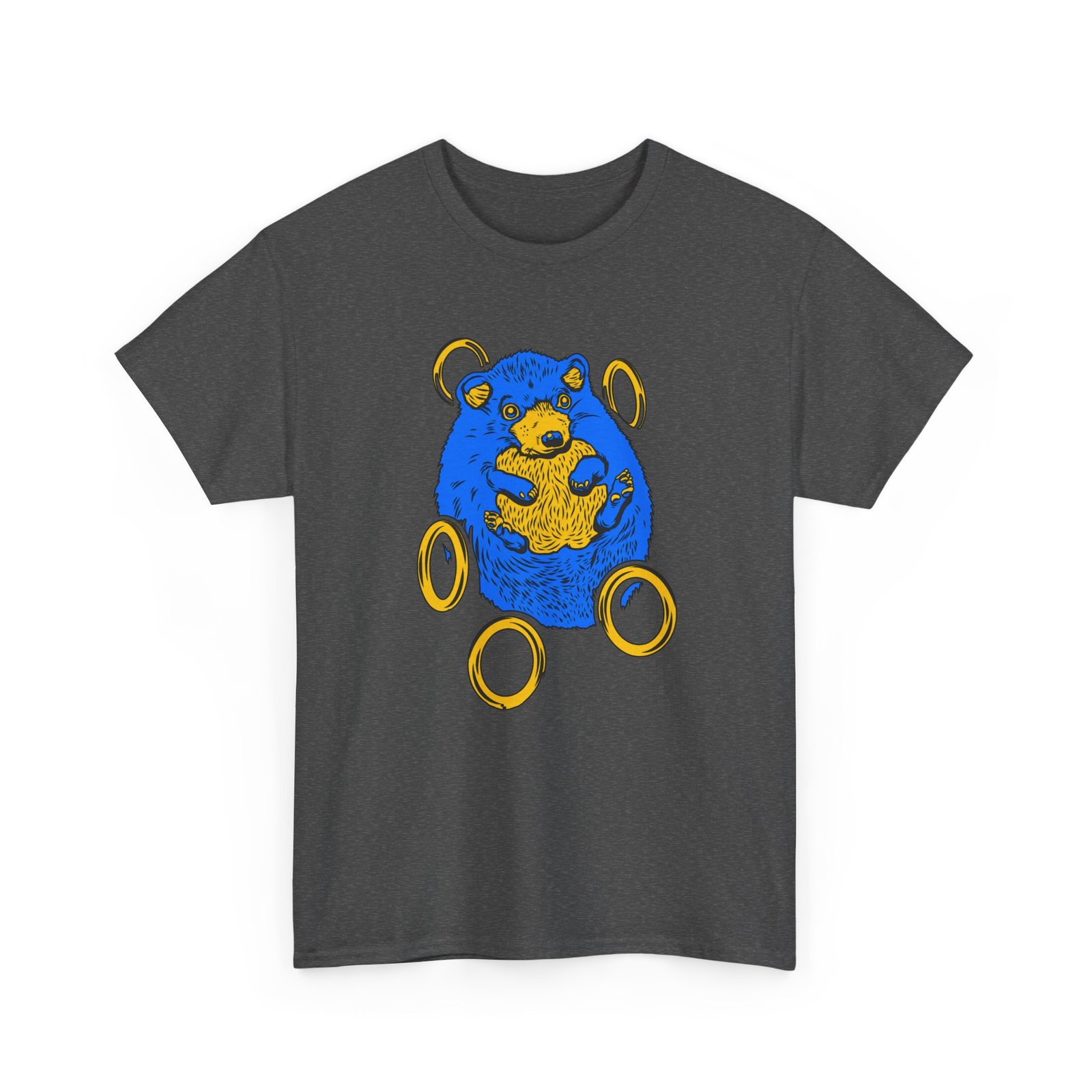 Blue Hedgehog and Golden Rings Unisex T-Shirt – Retro Gaming and Arcade - Image 21