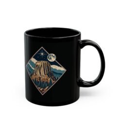 Devil’s Tower - Black Mug – Monument of Mystery - Image 3