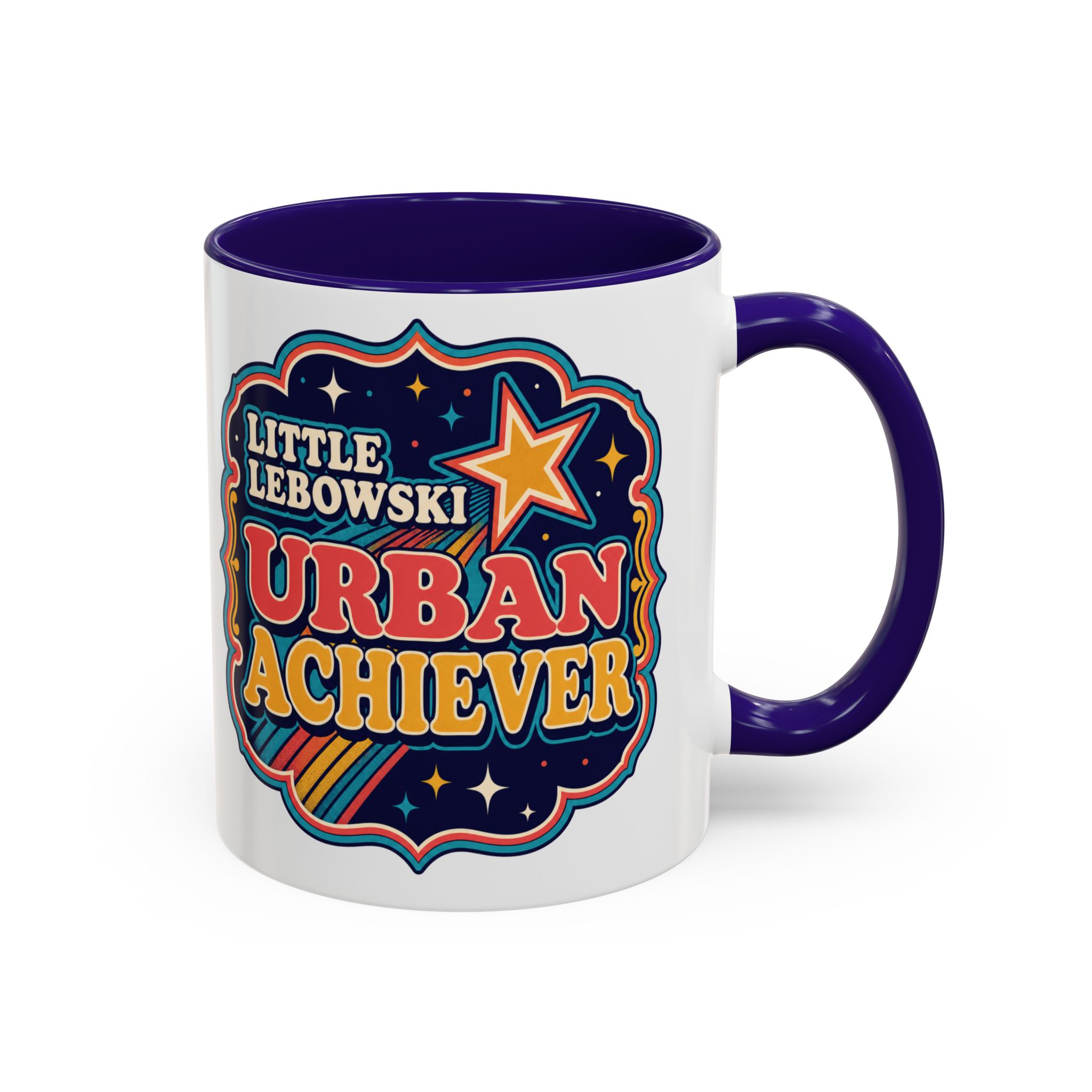 Little Lebowski Urban Achiever – Accent Color Mug – Modest Goals, Strong Coffee - Image 5