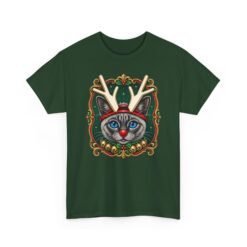 Rudolph the Reindeer Cat Unisex T-Shirt – Purr-fectly Festive Feline Fun - Image 13