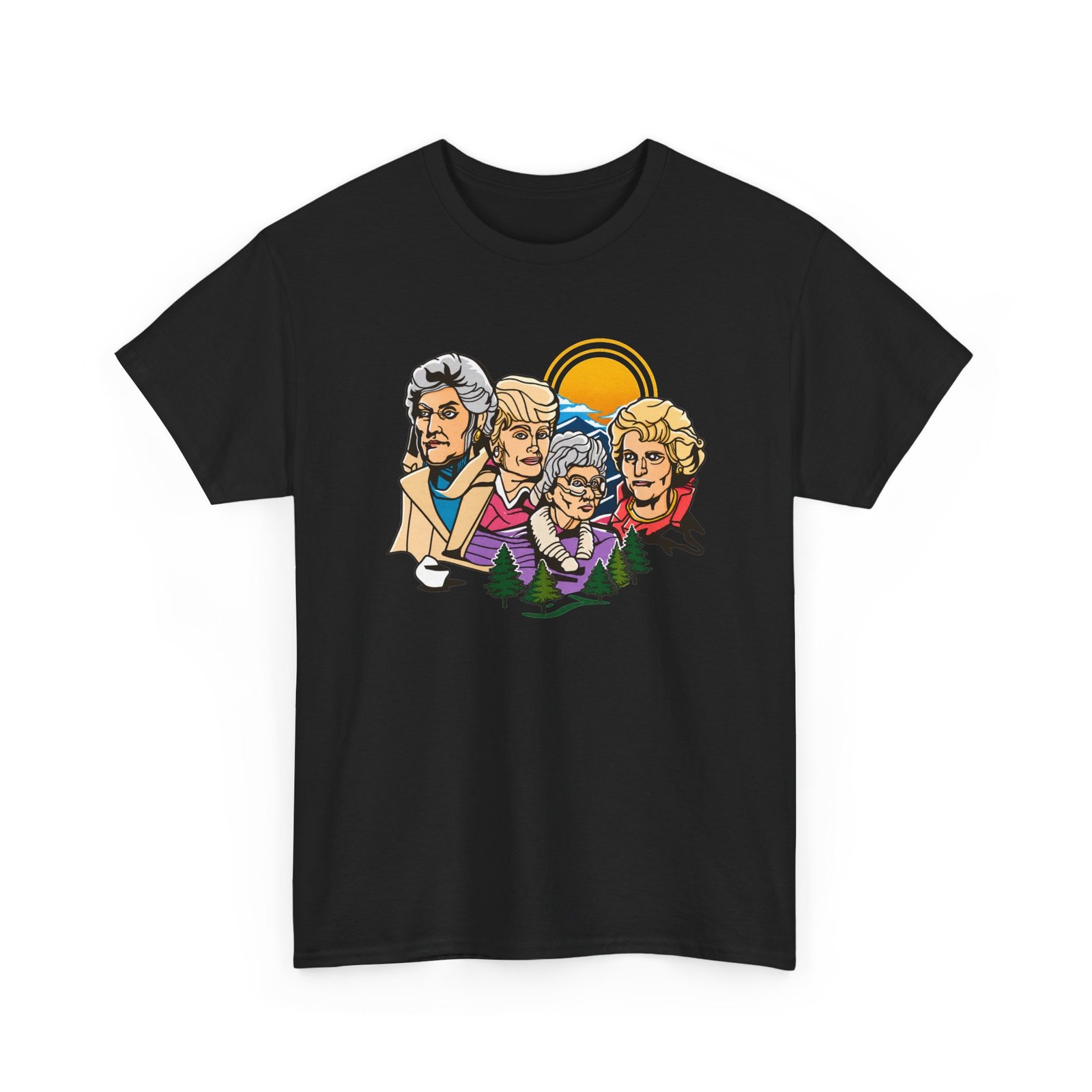 Mount Goldmore - Unisex T-Shirt – Golden Girls Mount Rushmore Parody and Classic TV - Image 24
