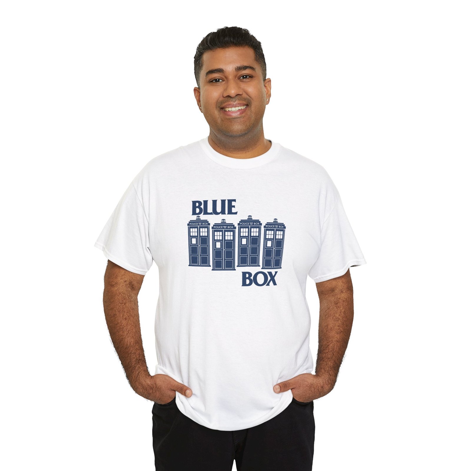 Blue Box – Unisex T-Shirt – Timey-Wimey Punk Rock - Image 3