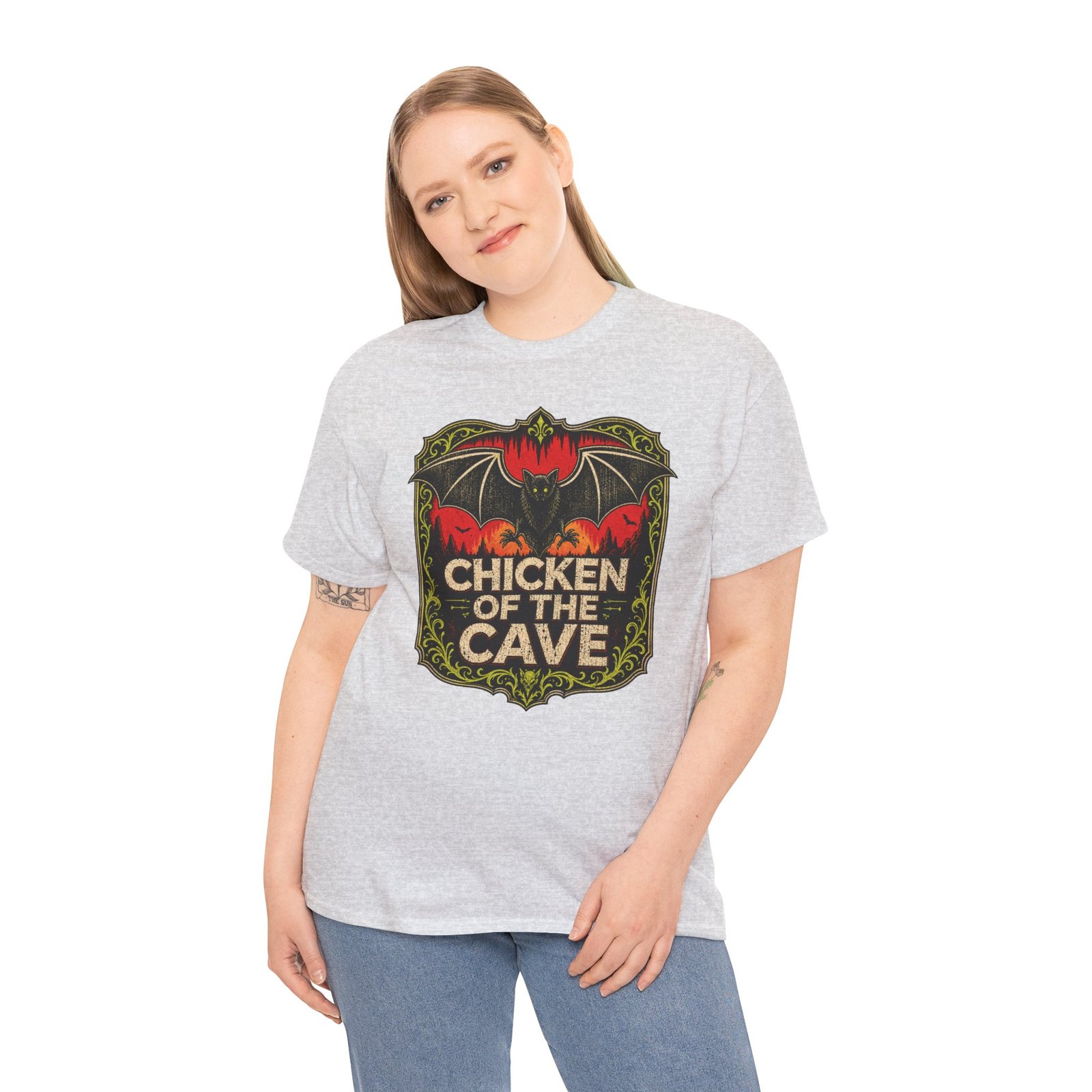 Chicken of the Cave – Unisex T-Shirt – Nature’s Original Night Chicken - Image 6