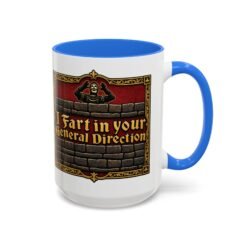 I Fart in Your General Direction - Color Accent Mug – Monty Python French Taunter Coffee Mug - Image 29