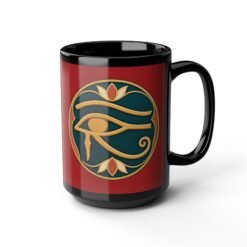 Eye of Horus - Black Mug – Ancient Protection - Image 8