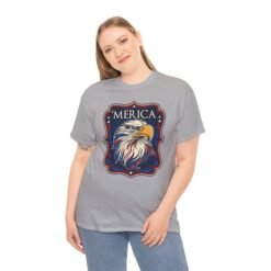 ’Merica - Unisex T-Shirt – Bald Eagle, Big Attitude - Image 6