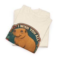 I Wish You All Capy-ness – Unisex T-Shirt – Maximum Chill, Maximum Cute - Image 3