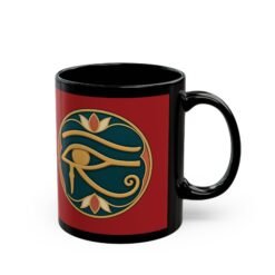 Eye of Horus - Black Mug – Ancient Protection - Image 3