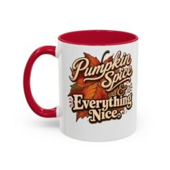 Pumpkin Spice and Everything Nice - Color Accent Mug – For Fall and Coffee Lovers - Image 10