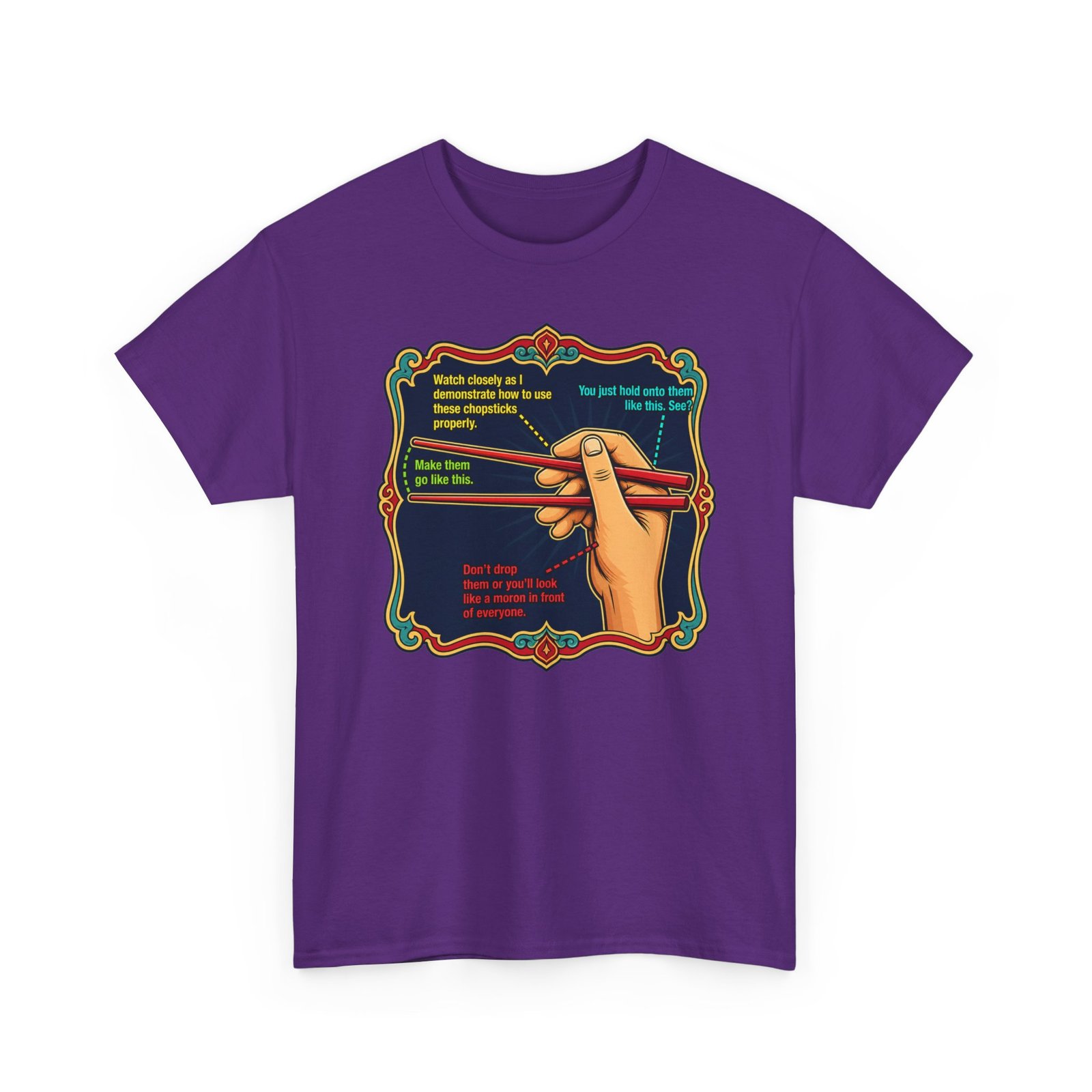 Chopsticks 101 – Unisex T-Shirt – Master the Art, One Bite at a Time - Image 22