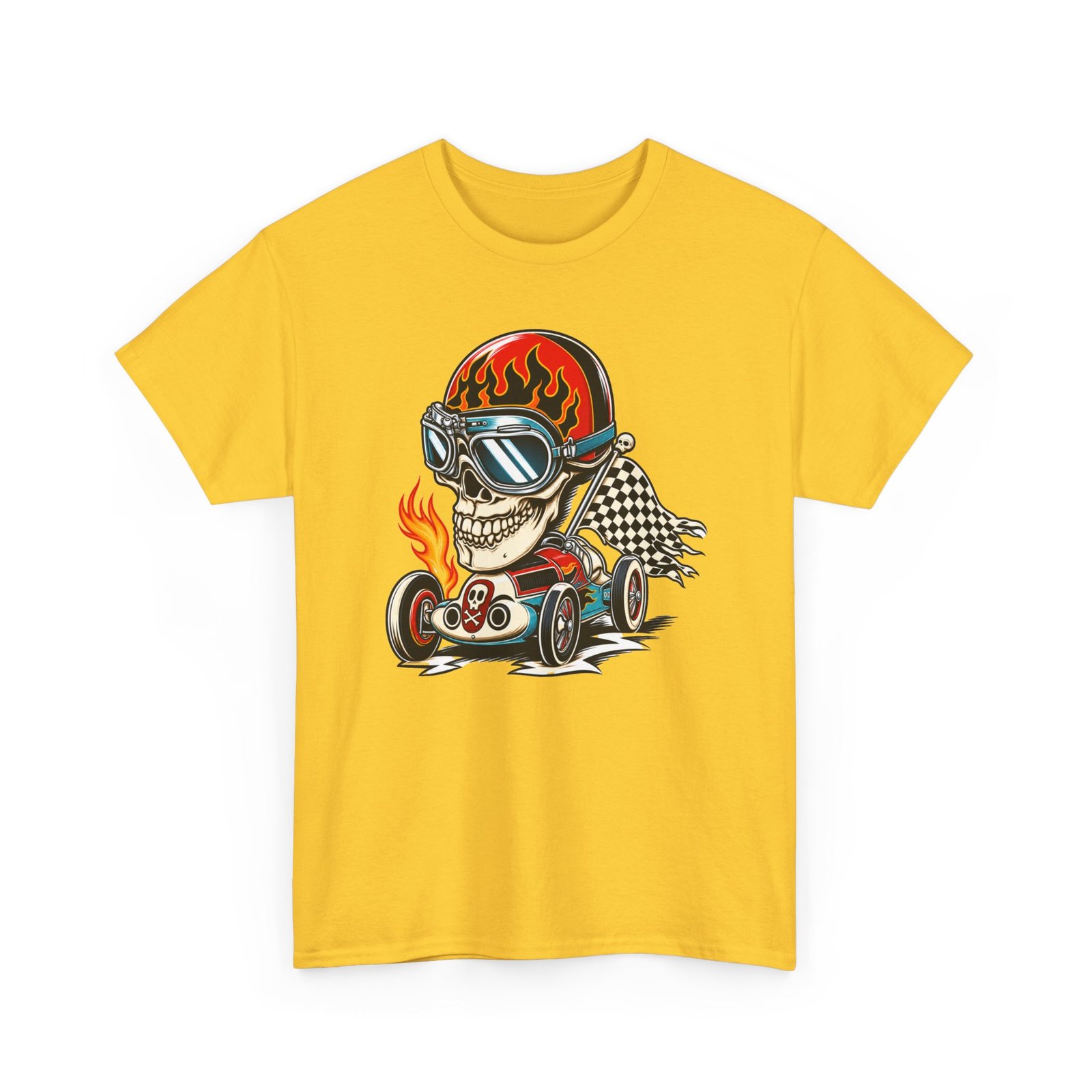 Death Race Skull – Unisex T-Shirt – Full Throttle to the Finish - Image 13