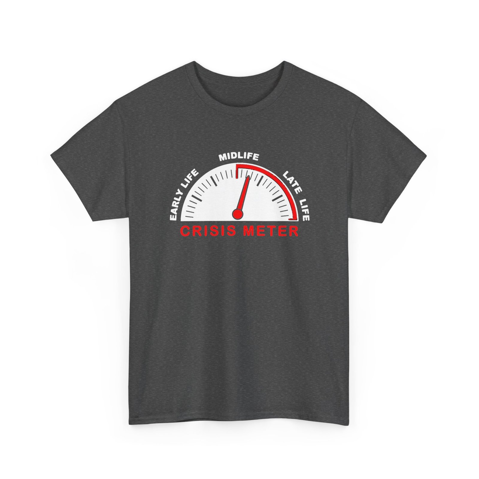 Midlife Crisis Meter – Unisex T-Shirt – Approaching the Red Zone - Image 21