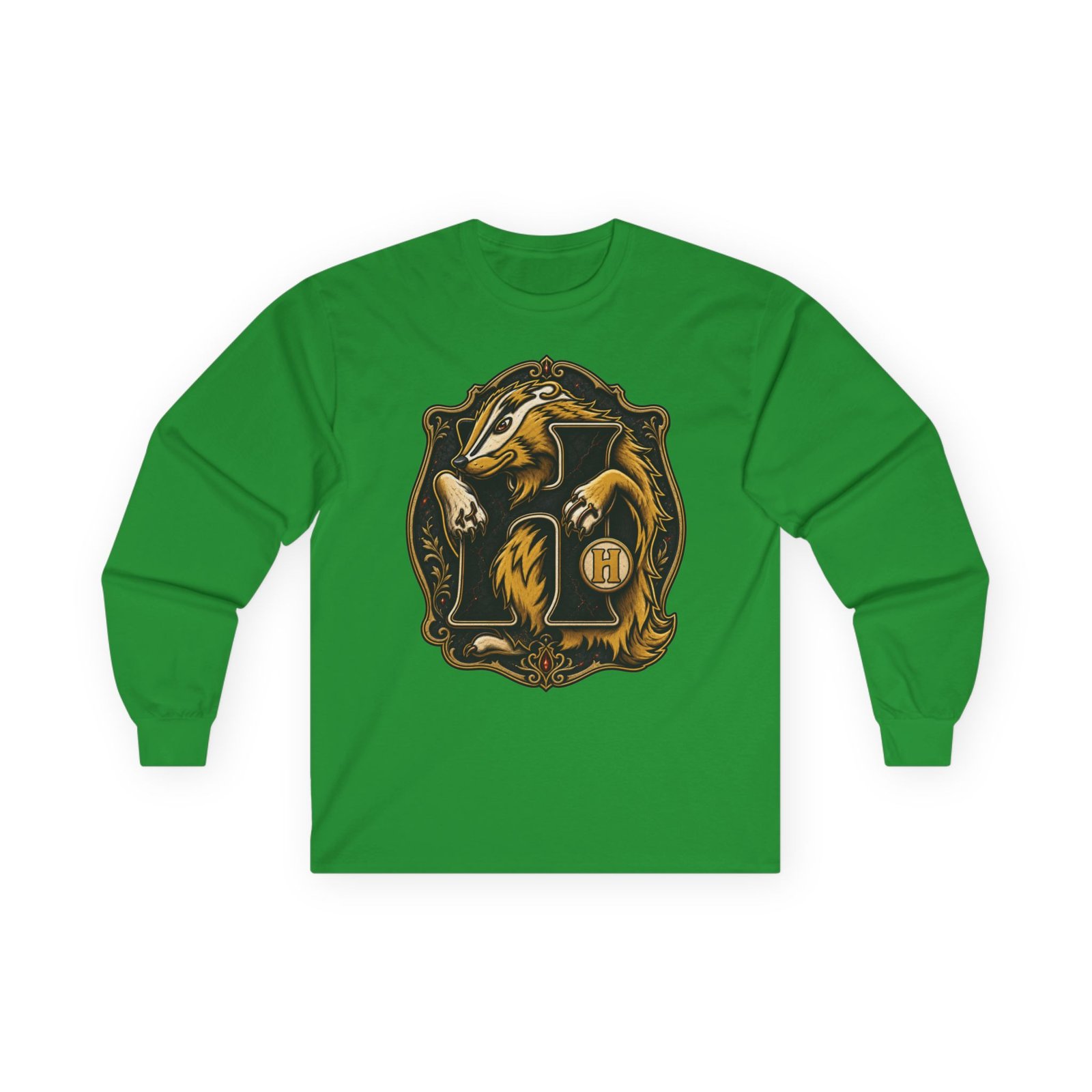 House of Badger – Ultra Cotton Unisex Long Sleeve T-Shirt – Wizarding School Pride - Image 8