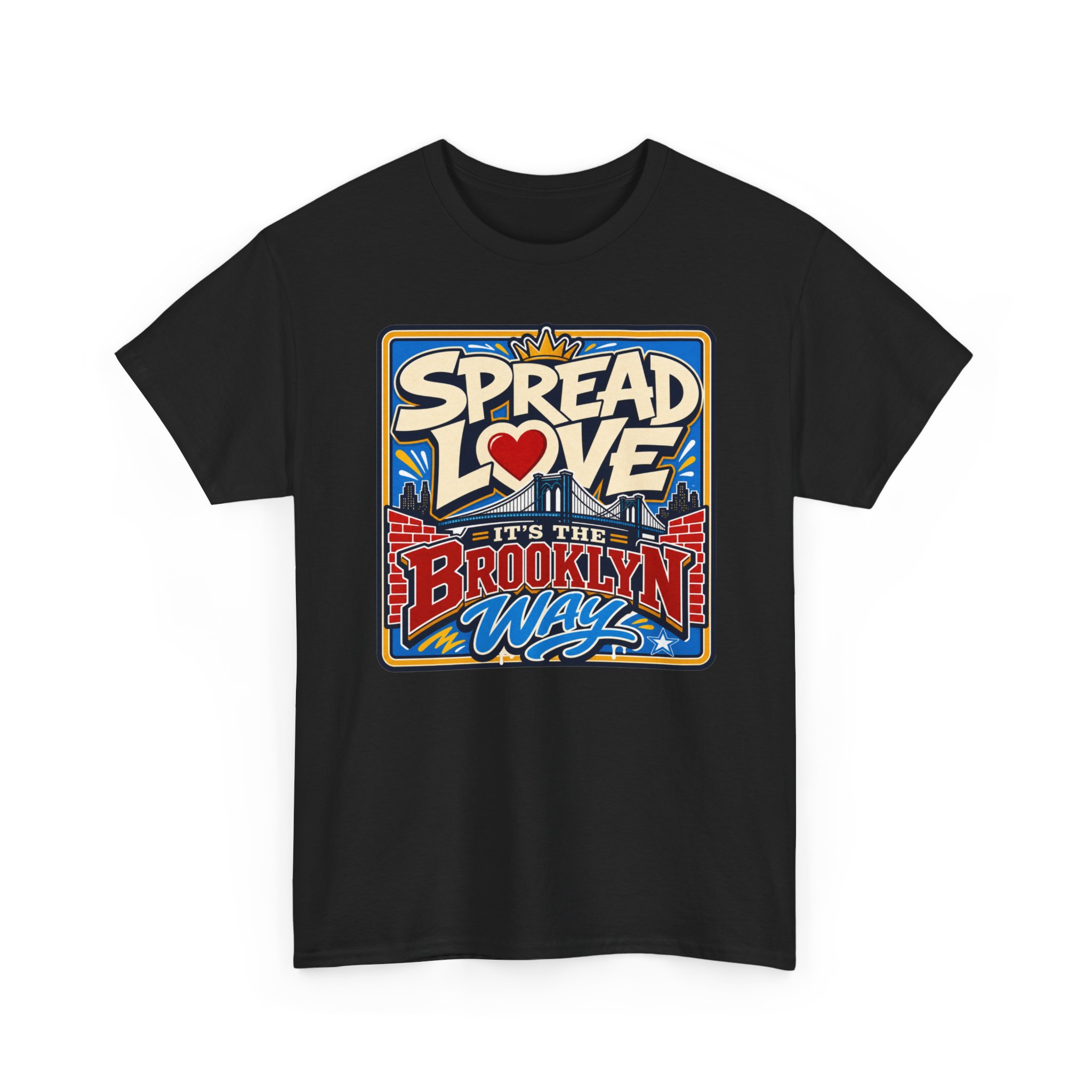 Spread the Love the Brooklyn Way – Unisex T-Shirt – Brooklyn Street Art Style - Image 17