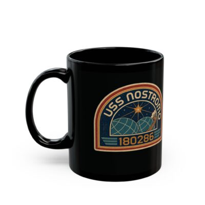 USCSS Nostromo – Black 11oz or 15oz Mug – Crew-Approved Galactic Fuel