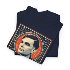 Alternative view of Alan Turing – Unisex T-Shirt – Codebreaker, Mathematician, Computing Pioneer
