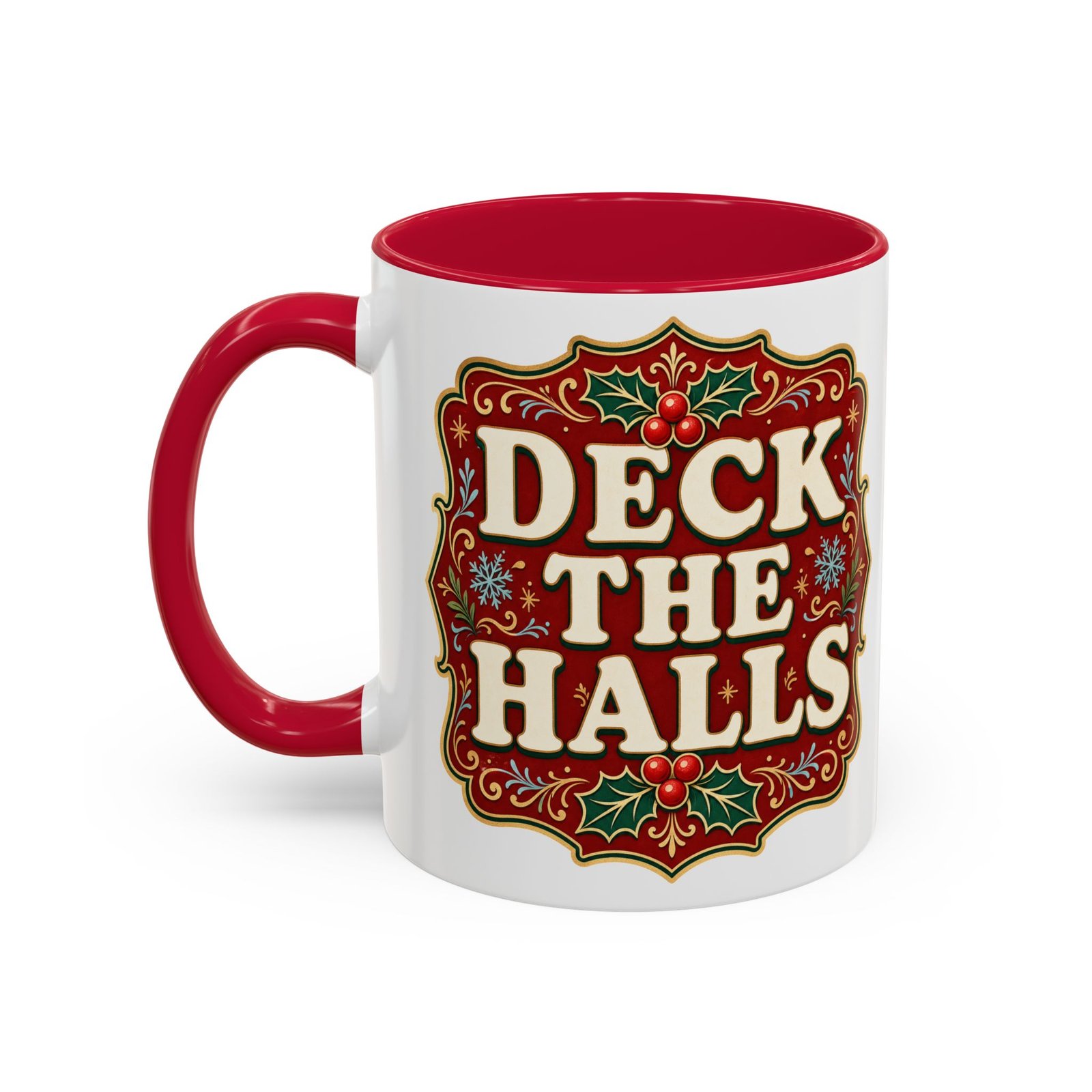 Deck the Halls – Color Accent Mug – Sip Into the Season - Image 12