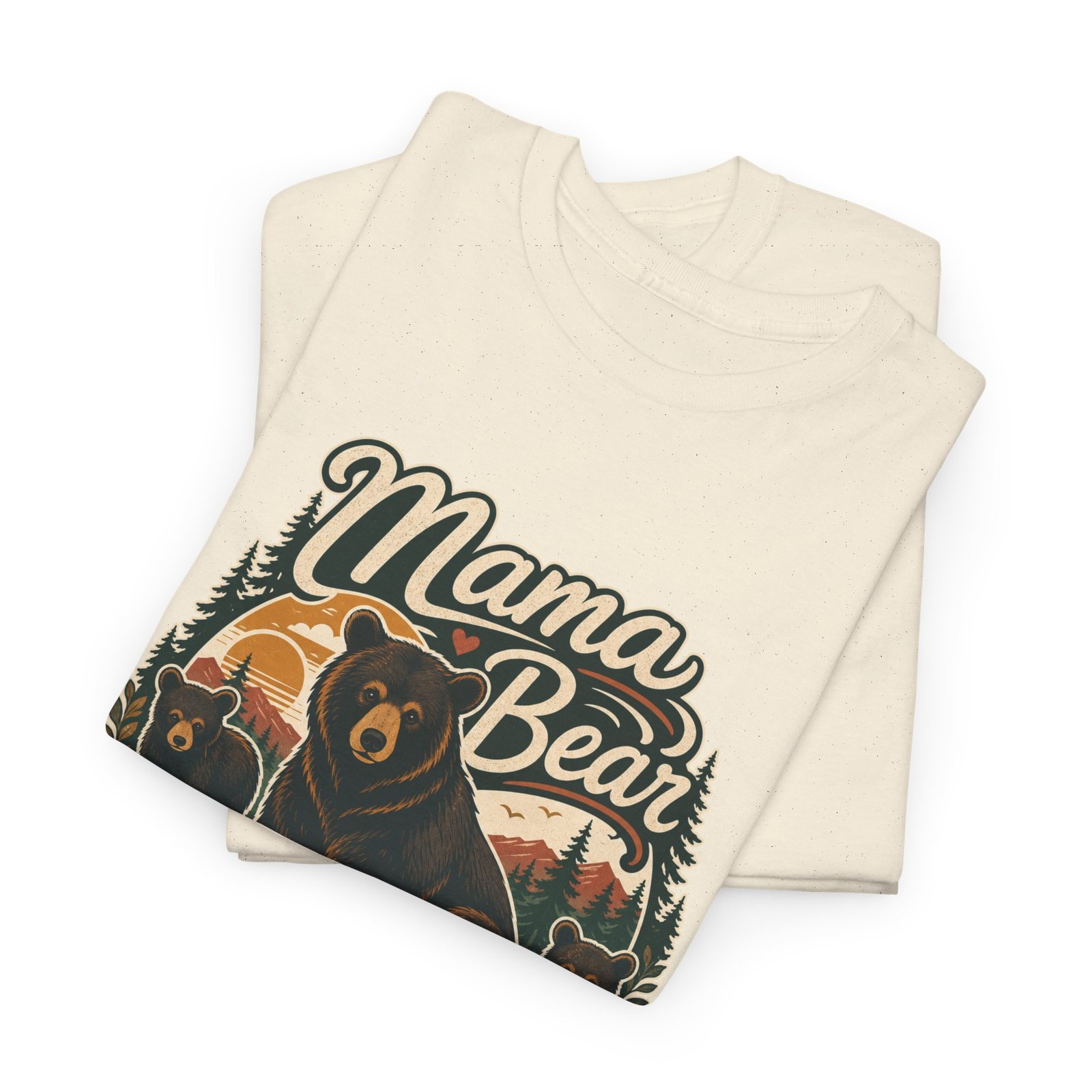 Mama Bear - Unisex T-Shirt – Fierce Love, Cozy Vibes - Image 2
