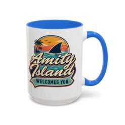 Amity Island Welcomes You – Color Accent Mug – Coffee With a Bite - Image 17