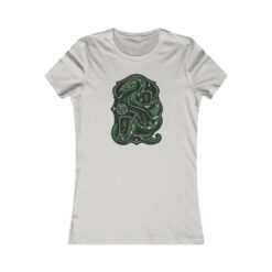 House of Snake – Women’s Cotton T-Shirt – Wizarding School Confidence and Clever Ambition