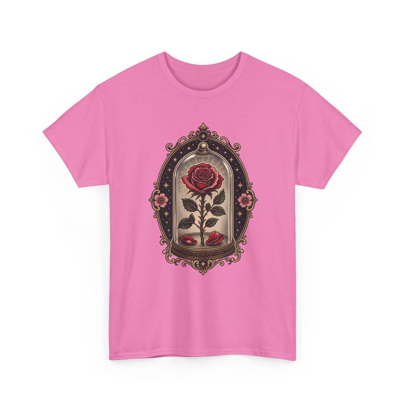 Enchanted Rose - Unisex T-Shirt – Timeless Beauty, Captured in Glass - Image 21