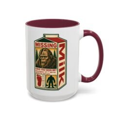 Missing Bigfoot – Color Accent 11oz or 15oz Mug – Have You Seen This Sasquatch? - Image 9