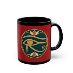 Eye of Horus Black Mug – Ancient Protection & Timeless Style