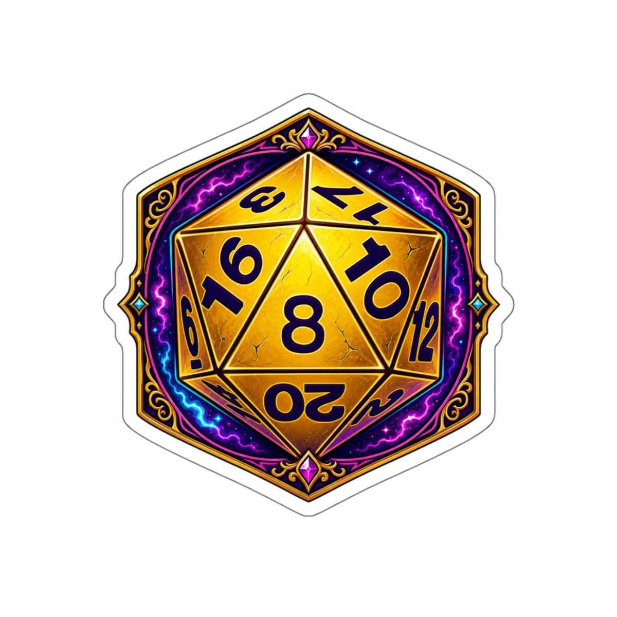 20-Sided Dice – Outdoor Sticker – Roll for Adventure - Image 12