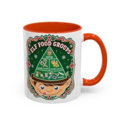 Elf Food Groups – Color Accent Mug – Sweet Sips, North Pole Style - Image 17