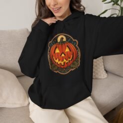 Jack O’ Lantern – Unisex Hoodie – Light Up the Night - Image 6