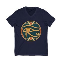 Alternative view of Eye of Horus Unisex V-Neck T-Shirt – Ancient Symbol, Modern Edge