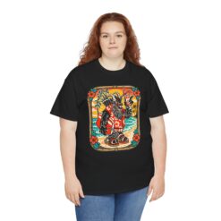 Krampus Island – Unisex T-Shirt – Naughty List, Meet Paradise - Image 5