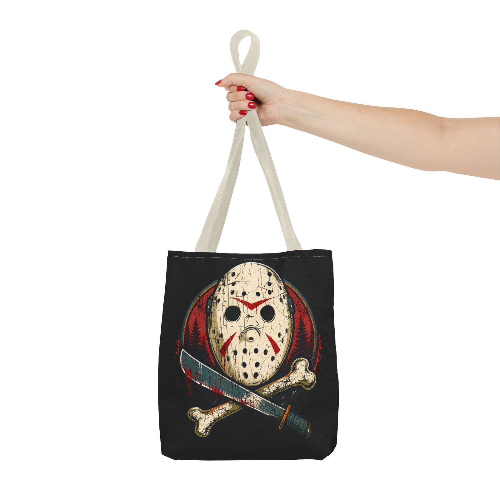 Jason Voorhees Jolly Roger - Tote Bag – Friday the 13th Horror - Image 40