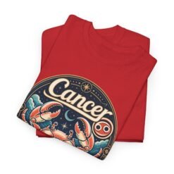 Alternative view of Cosmic Crab Vibes – Cancer Zodiac Unisex Tee