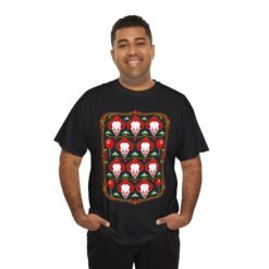 Scary Clown Halloween Christmas – Unisex T-Shirt – From Spooky Season to Scary Christmas - Image 11