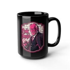 Pink Freud – Black Mug – Coffee, Rock and Psychoanalysis - Image 8