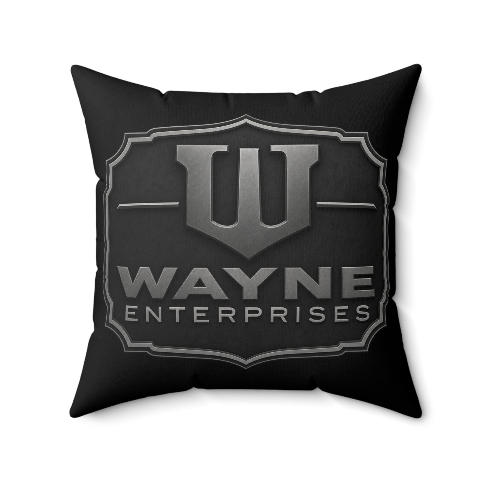Wayne Enterprises – Faux Suede Throw Pillow – Executive Comfort from Gotham City - Image 2