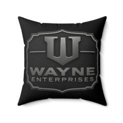 Alternative view of Wayne Enterprises – Faux Suede Throw Pillow – Executive Comfort from Gotham City
