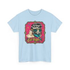 Cat Vegas – Unisex T-Shirt – The King Has Nine Lives - Image 22