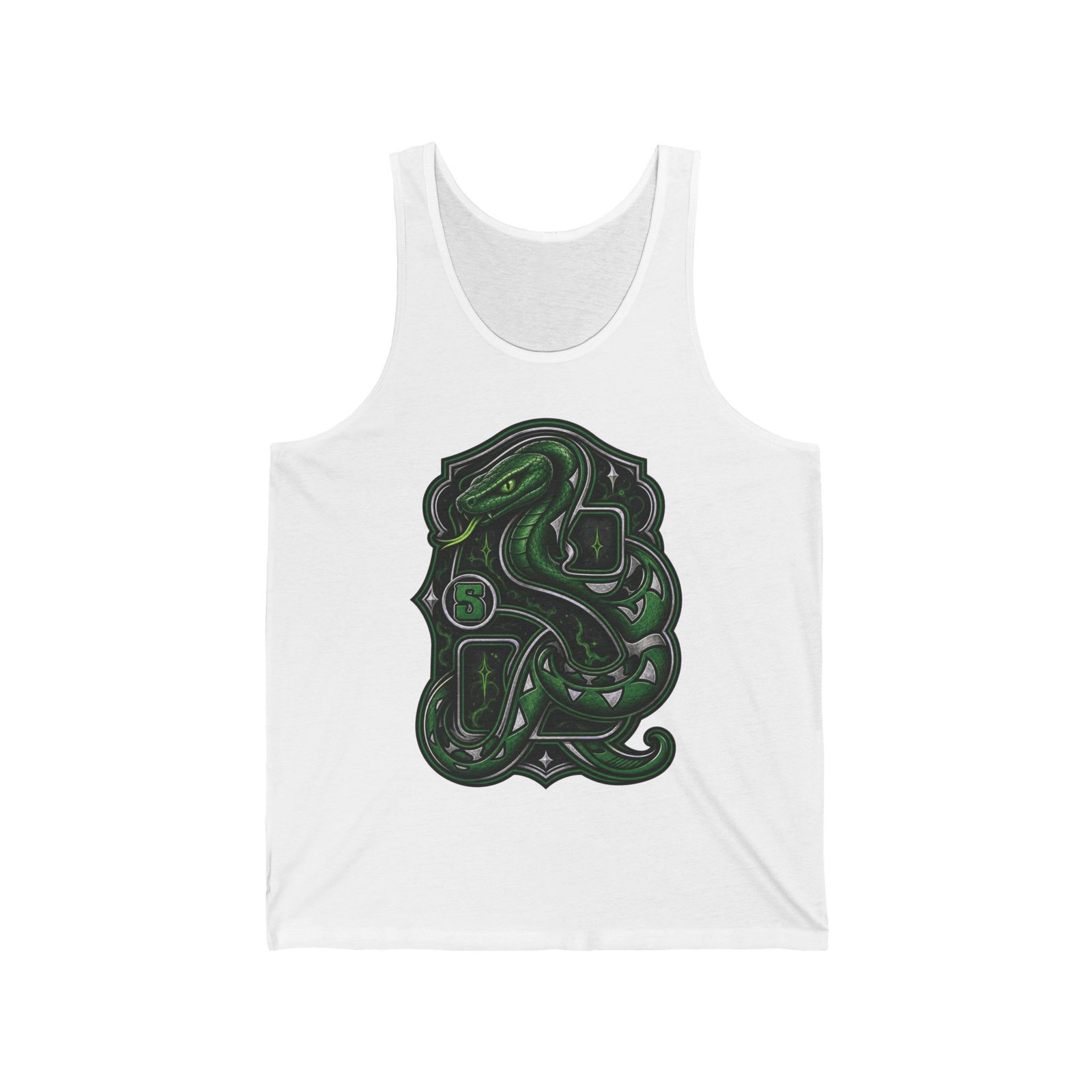 House of Snake – Unisex Jersey Tank Top – Cool Wizarding School Strategy