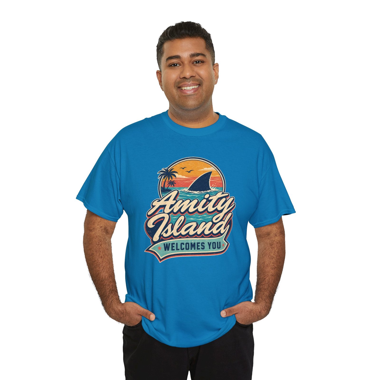 Amity Island Welcomes You – Unisex T-Shirt – Beaches Open, Probably - Image 6