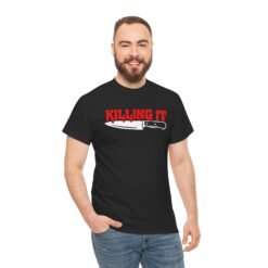 Killing It - Unisex T-Shirt – Funny Bloody Horror and Dark Humor - Image 8