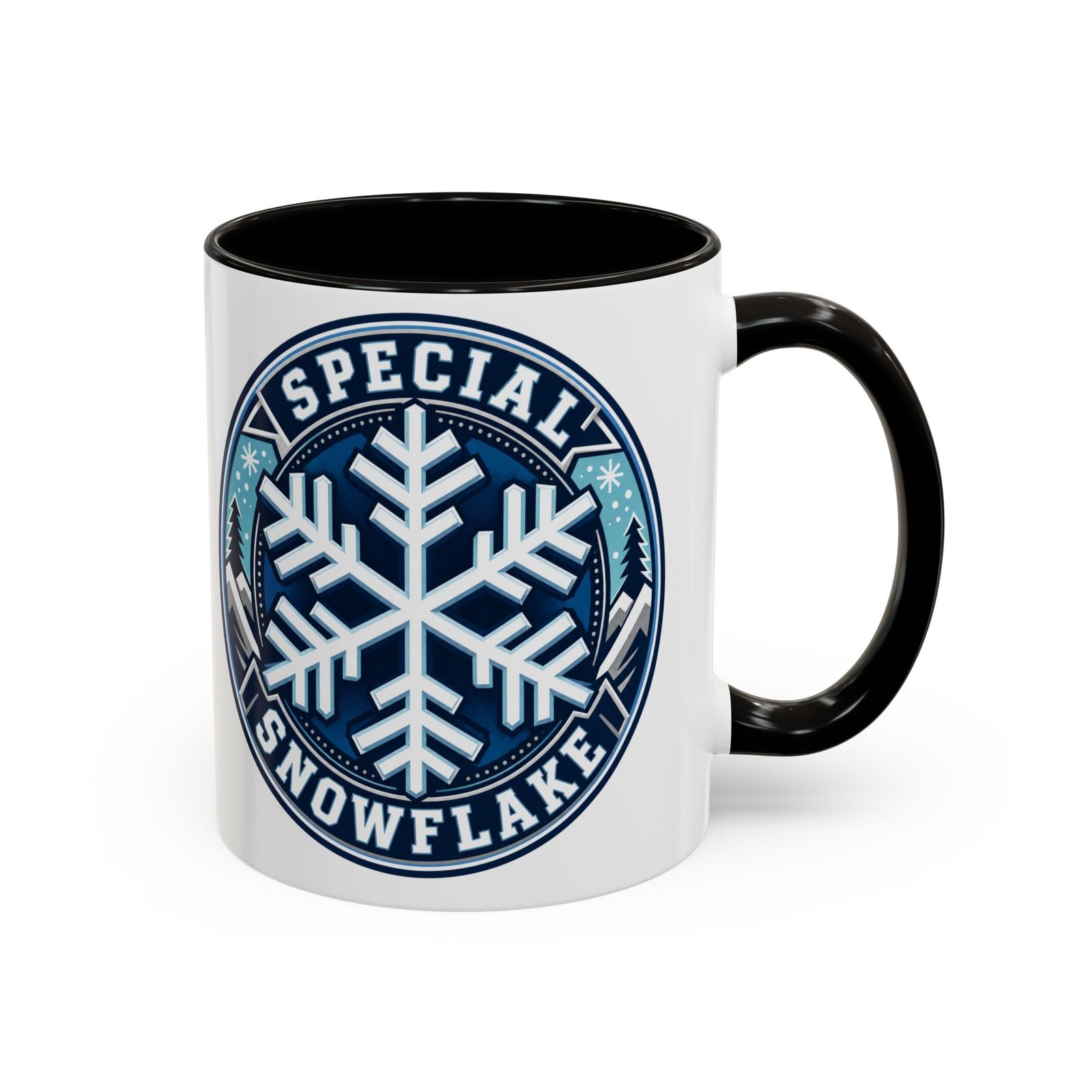 Special Snowflake – Color Accent Mug – Uniquely Caffeinated - Image 3