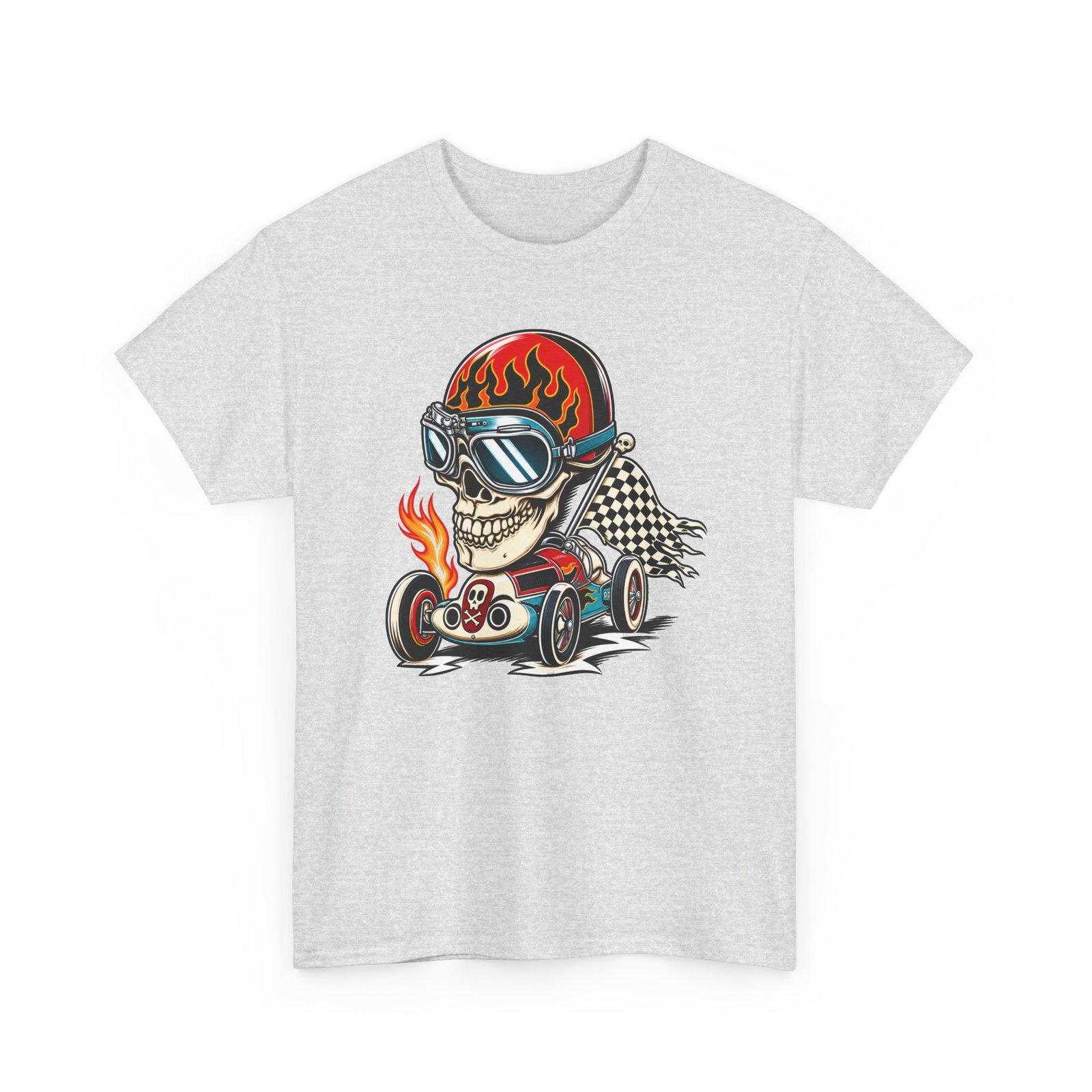 Death Race Skull – Unisex T-Shirt – Full Throttle to the Finish - Image 11