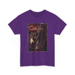 Bat Noir – Unisex T-Shirt – Bram Stoker’s Vampire Bat in the Shadows - Image 17