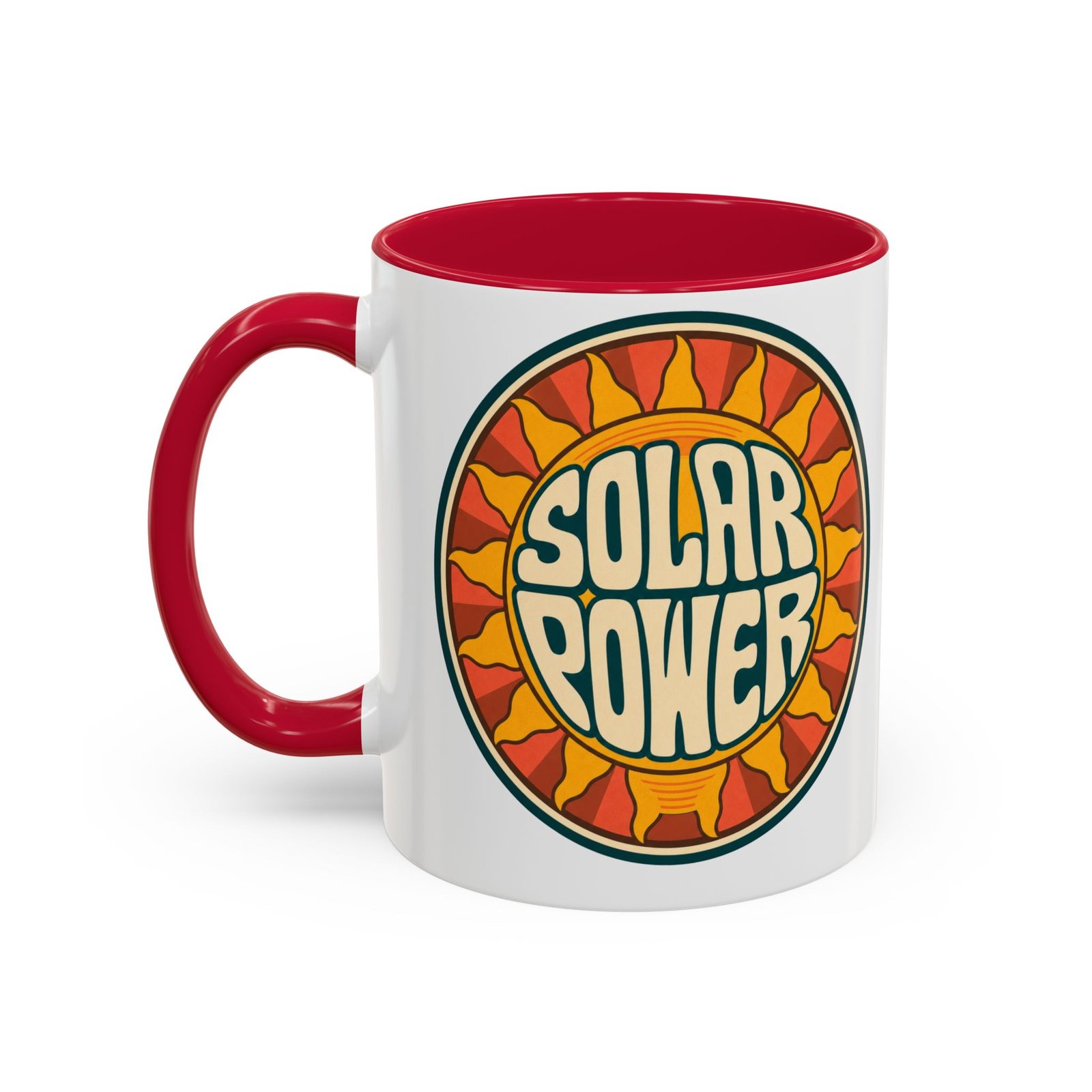 Solar Power – Color Accent Mug – Renewable Morning Energy - Image 22