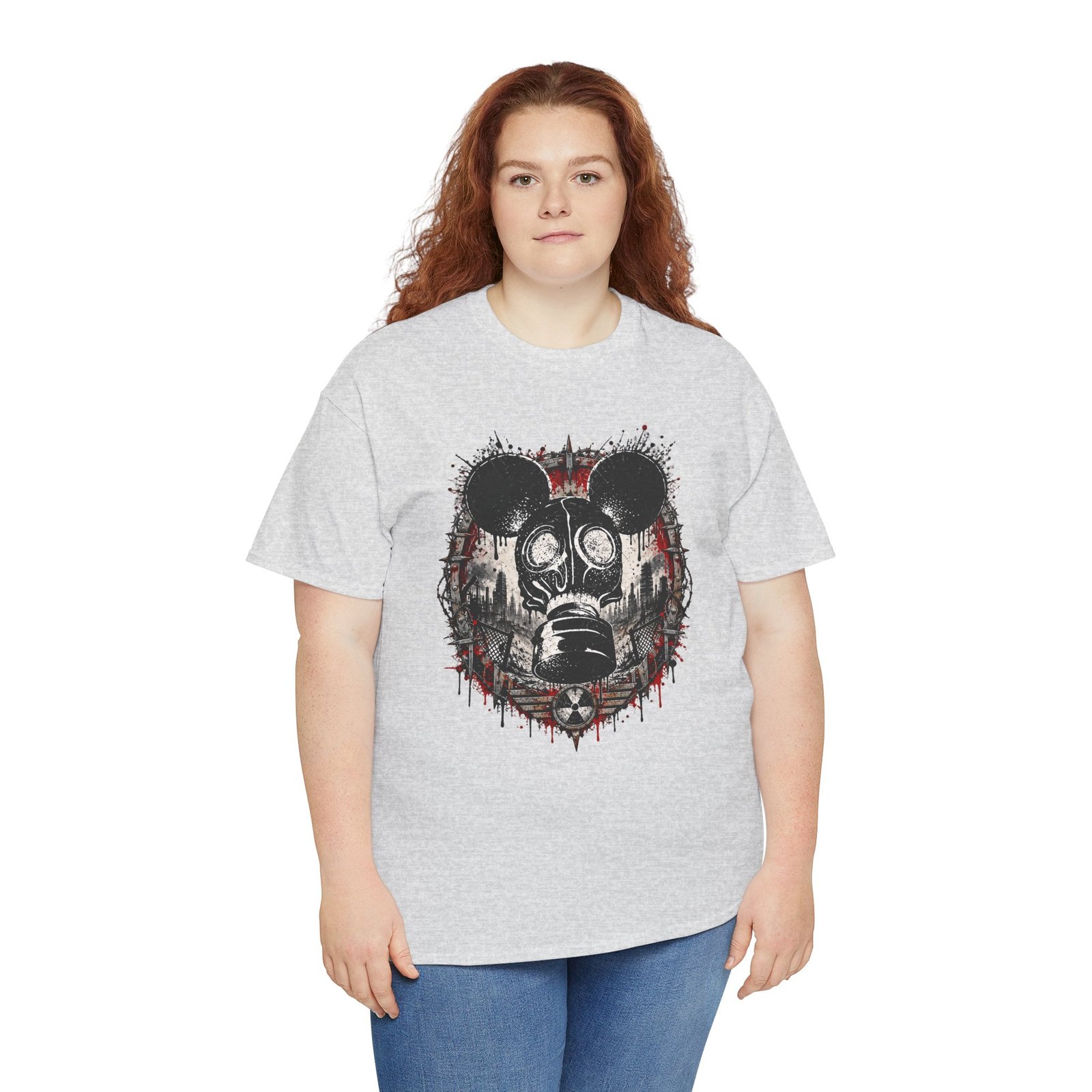 Gas Mask Mouse - Unisex T-Shirt – Cute, Creepy and Ready for Anything - Image 9