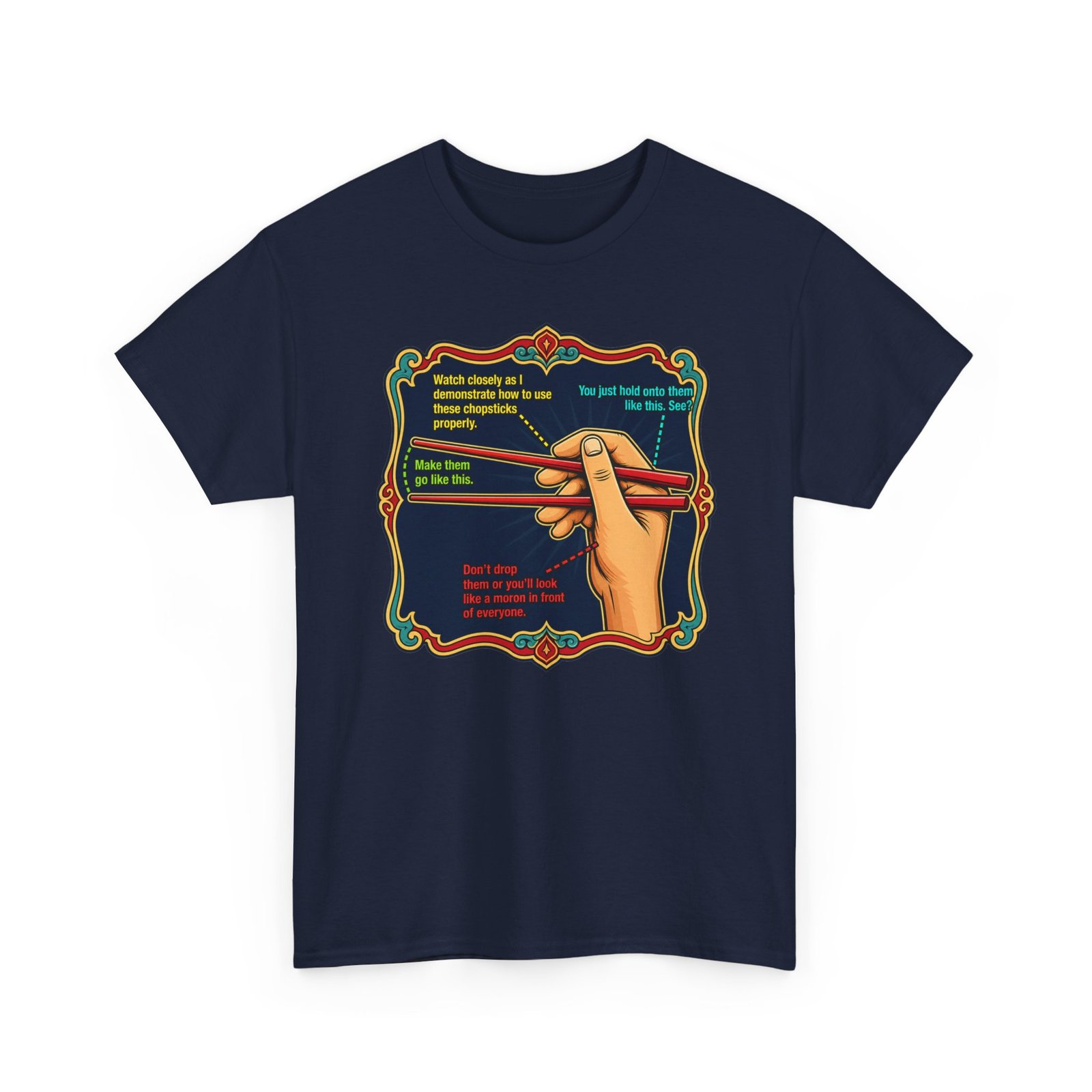 Chopsticks 101 – Unisex T-Shirt – Master the Art, One Bite at a Time - Image 21