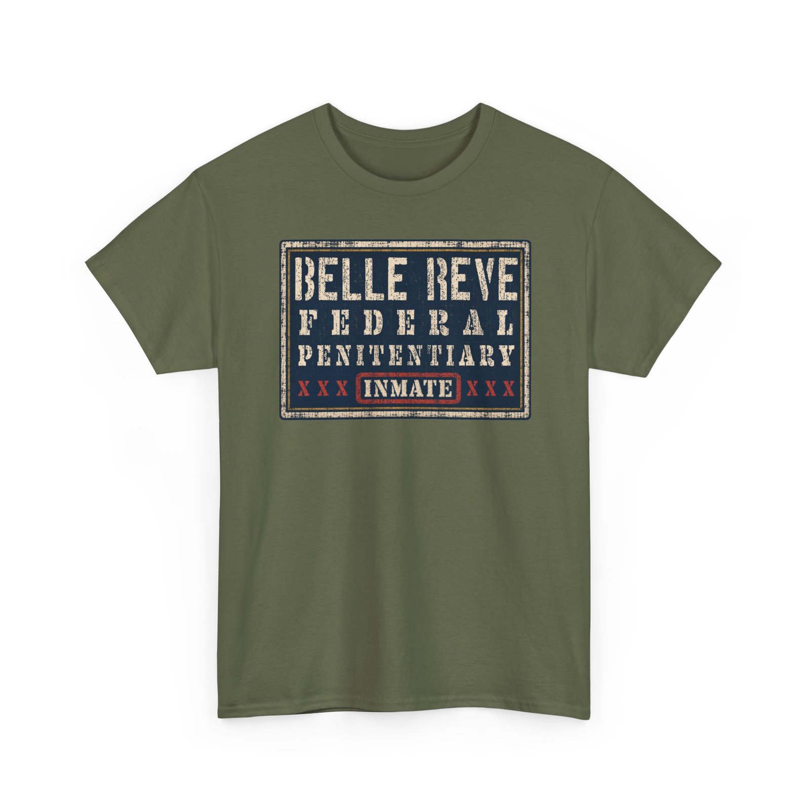 Belle Reve Federal Penitentiary Inmate – Unisex T-Shirt – Villainous Vibes - Image 21