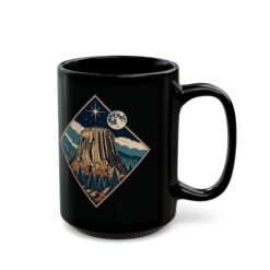 Devil’s Tower - Black Mug – Monument of Mystery - Image 5